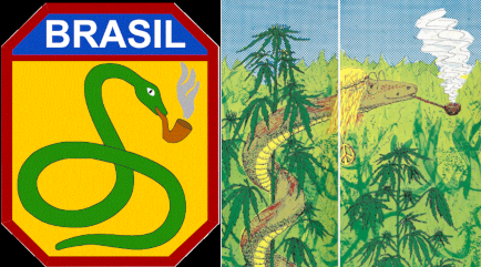 2 snakes smoking