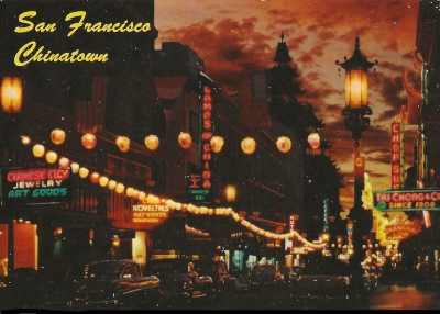 1956 San Francisco Chinatown postcard
