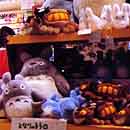 Totoros with Doraemon at a Narita gift shop