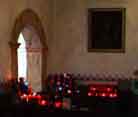 votive candles in Mission San Antonio