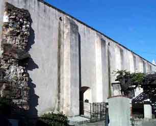 wall at Mission San Gabriel